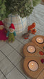 Bauspiel - Dekokranz mit Glitzersteinen